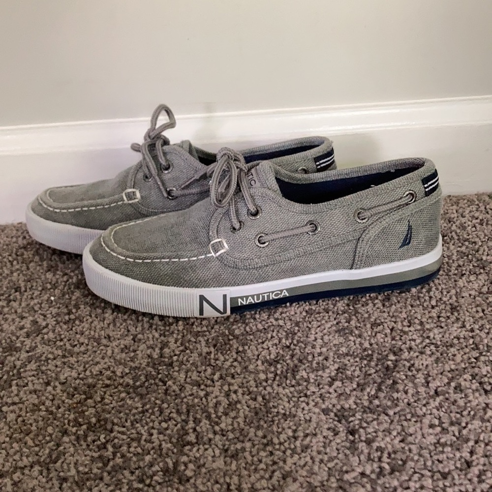 Gray Canvas Dress Casual Shoes